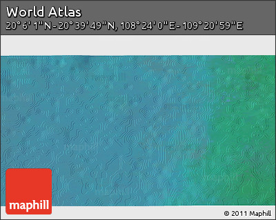 Satellite 3D Map of the Area around 20° 22' 55" N, 108° 52' 30" E