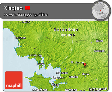 Physical 3D Map of Xiaqiao