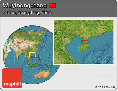Satellite Location Map of Wuyinongchang