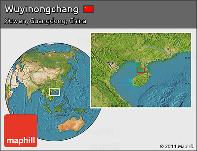 Satellite Location Map of Wuyinongchang