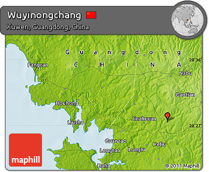 Physical Map of Wuyinongchang