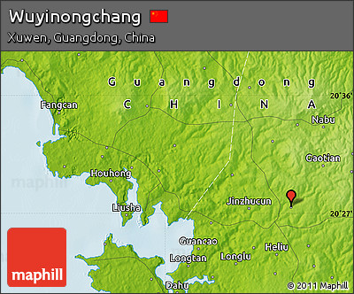 Physical Map of Wuyinongchang
