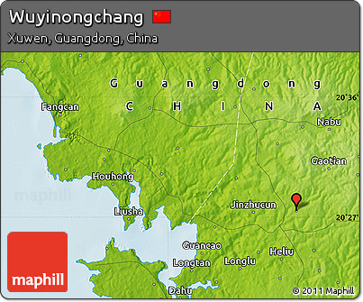 Physical Map of Wuyinongchang