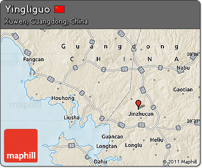 Shaded Relief Map of Yingliguo
