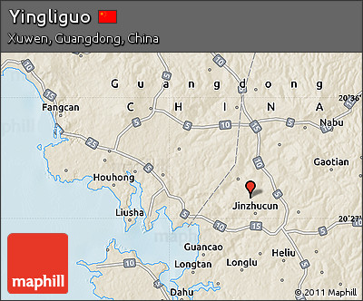 Shaded Relief Map of Yingliguo