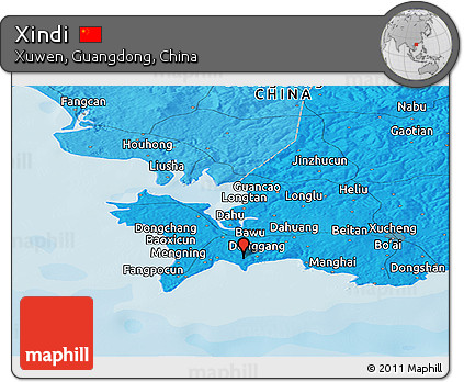 Political Panoramic Map of Xindi