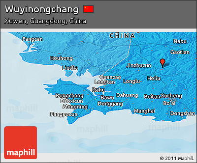 Political Panoramic Map of Wuyinongchang