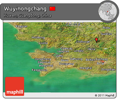 Satellite Panoramic Map of Wuyinongchang