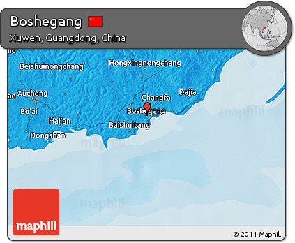 Political 3D Map of Boshegang