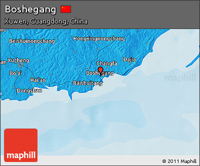 Political 3D Map of Boshegang