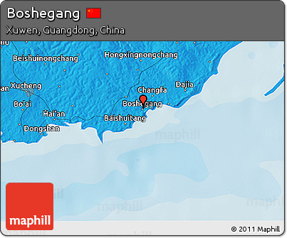 Political 3D Map of Boshegang