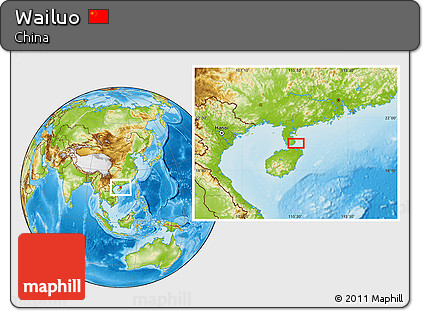 Physical Location Map of Wailuo