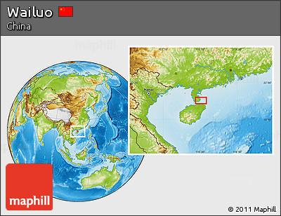 Physical Location Map of Wailuo
