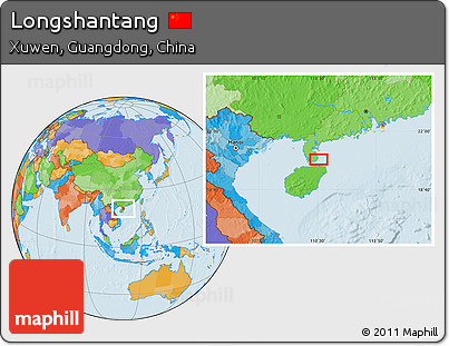 Political Location Map of Longshantang