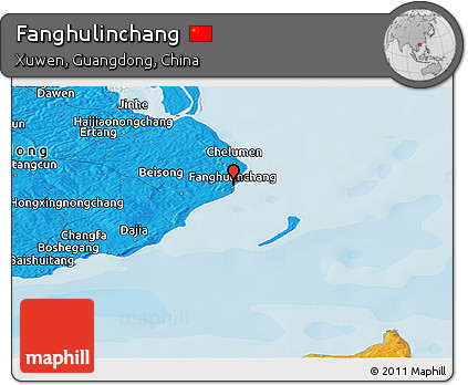 Political Panoramic Map of Fanghulinchang