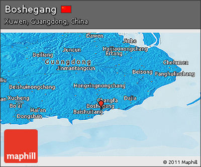 Political Panoramic Map of Boshegang