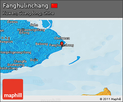 Political Panoramic Map of Fanghulinchang