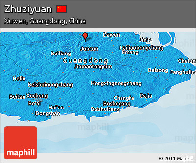 Political Panoramic Map of Zhuziyuan