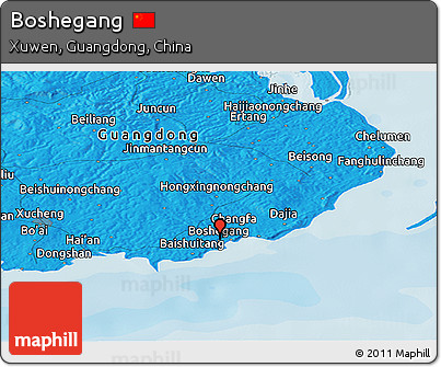 Political Panoramic Map of Boshegang