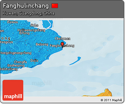Political Panoramic Map of Fanghulinchang