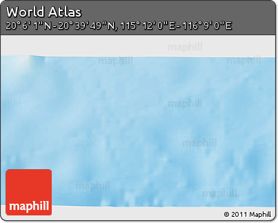 Physical 3D Map of the Area around 20° 22' 55" N, 115° 40' 30" E