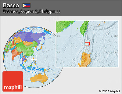 Political Location Map of Basco