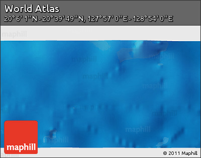 Physical 3D Map of the Area around 20° 22' 55" N, 128° 25' 30" E