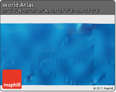 Physical 3D Map of the Area around 20° 22' 55" N, 128° 25' 30" E