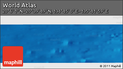 Physical Panoramic Map of the Area around 20° 22' 55" N, 135° 13' 29" E