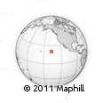 Outline Map of the Area around 20° 22' 55" N, 136° 46' 30" W, rectangular outline