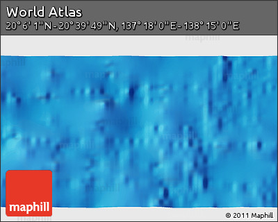 Physical 3D Map of the Area around 20° 22' 55" N, 137° 46' 30" E
