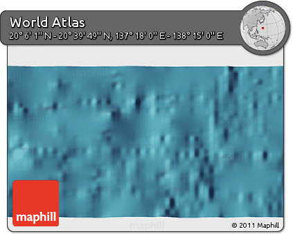 Satellite 3D Map of the Area around 20° 22' 55" N, 137° 46' 30" E