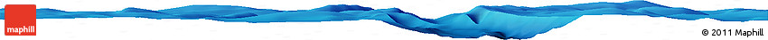 Shaded Relief Horizon Map of the Area around 20° 22' 55" N, 139° 28' 29" E