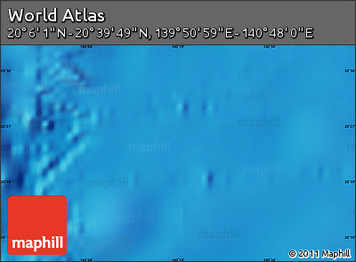 Physical Map of the Area around 20° 22' 55" N, 140° 19' 29" E