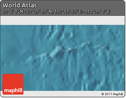 Satellite 3D Map of the Area around 20° 22' 55" N, 141° 10' 30" E
