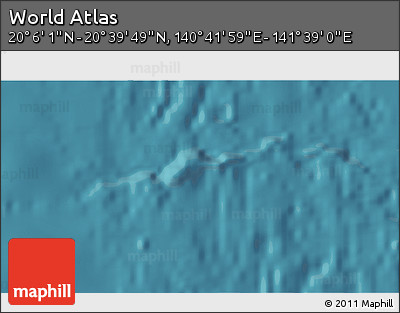 Satellite 3D Map of the Area around 20° 22' 55" N, 141° 10' 30" E