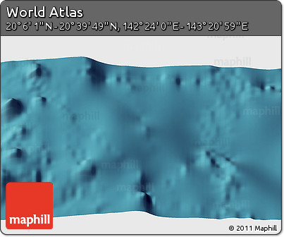Satellite 3D Map of the Area around 20° 22' 55" N, 142° 52' 30" E