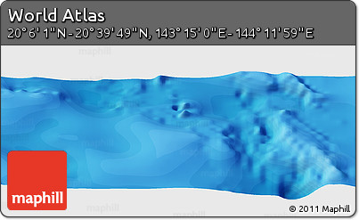 Political Panoramic Map of the Area around 20° 22' 55" N, 143° 43' 29" E