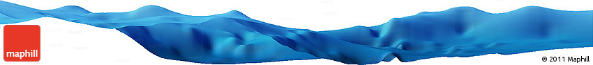 Shaded Relief Horizon Map of the Area around 20° 22' 55" N, 147° 7' 30" E