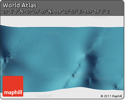 Satellite 3D Map of the Area around 20° 22' 55" N, 148° 49' 29" E