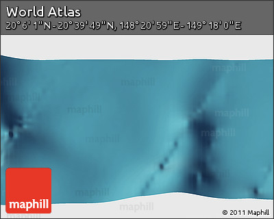 Satellite 3D Map of the Area around 20° 22' 55" N, 148° 49' 29" E