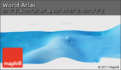 Political Panoramic Map of the Area around 20° 22' 55" N, 149° 40' 30" E