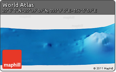 Physical Panoramic Map of the Area around 20° 22' 55" N, 155° 37' 30" E