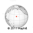 Outline Map of the Area around 20° 22' 55" N, 166° 31' 30" W, rectangular outline