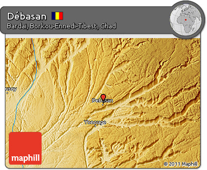 Physical 3D Map of Débasan