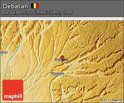 Physical 3D Map of Débasan