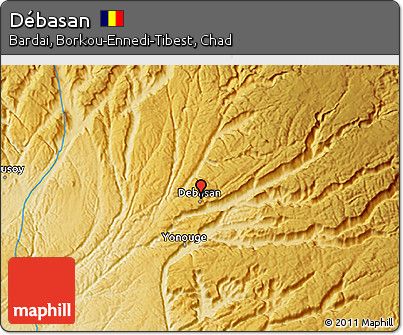 Physical 3D Map of Débasan