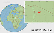 Savanna Style Location Map of the area around 20° 22' 55" N, 17° 55' 29" E