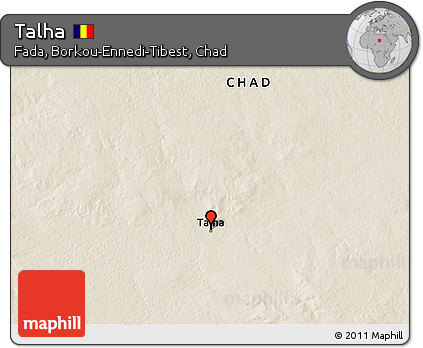 Shaded Relief 3D Map of Talha