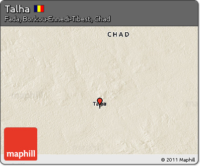 Shaded Relief 3D Map of Talha